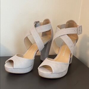 Chinese Laundry Abigail Smoke Gray Platform High-Heels